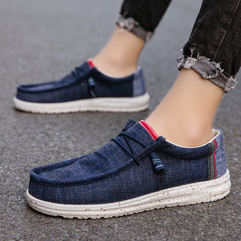 Lightweight Loafers Men's Korean-style Casual Breathable Flat Shoes